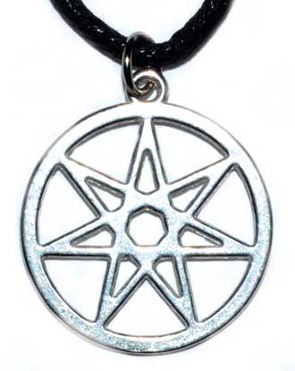1" 7 pointed Star amulet