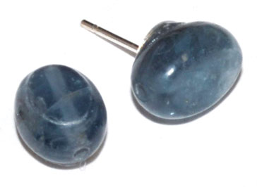 Blue Kyanite stud earrings